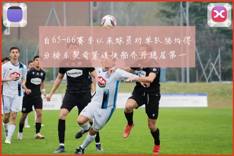 自65-66赛季以来球员对单队场均得分榜东契奇紧追快船乔丹稳居第一
