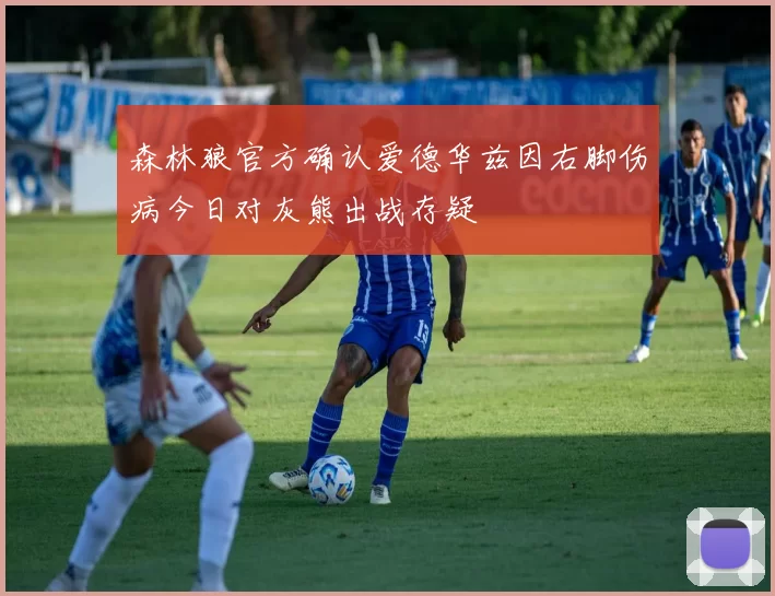 森林狼官方确认爱德华兹因右脚伤病今日对灰熊出战存疑
